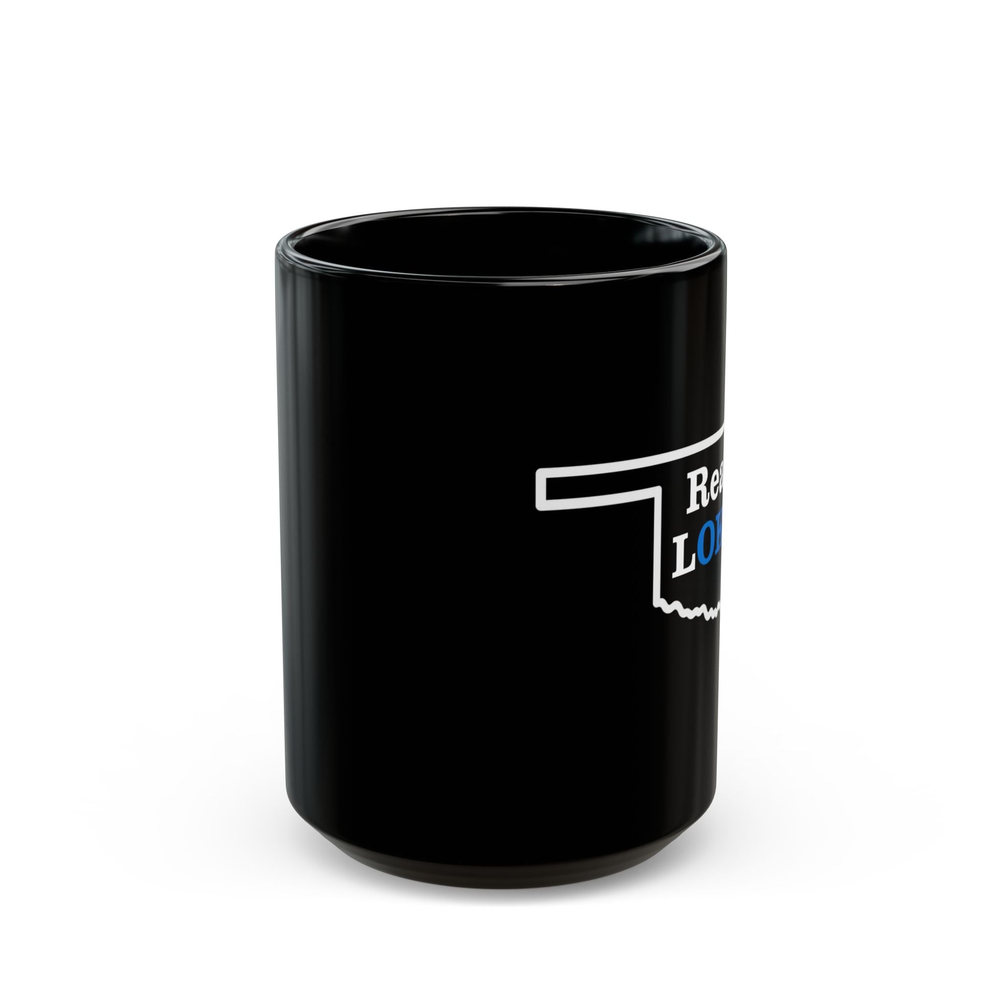 Oklahoma Read Local Mug, Black Coffee Cup, Gift for Readers, Book Lovers, Customizable 11oz 15oz Ceramic, Birthday, Holidays